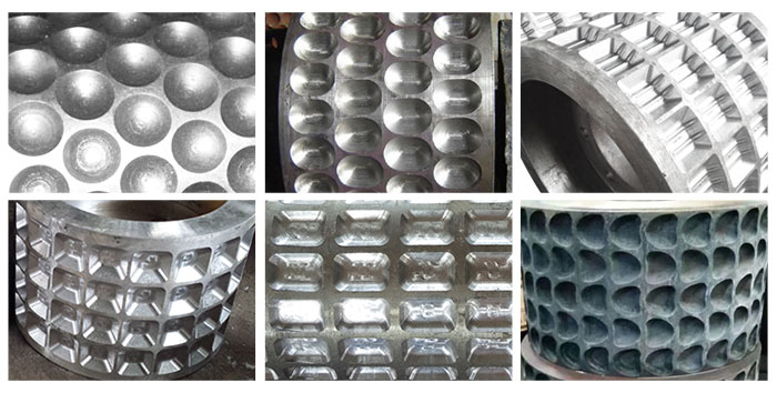 mould of coal powder pillow shape briquette machine 