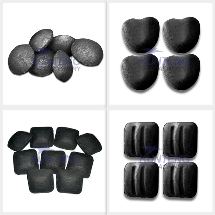 Finished product of coke ball press briquette machine