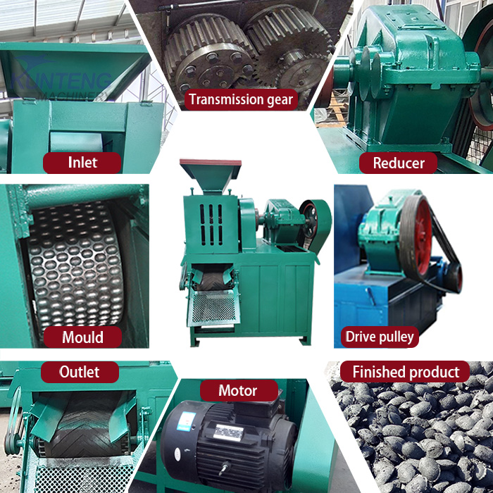 Components of coke ball press briquette machine
