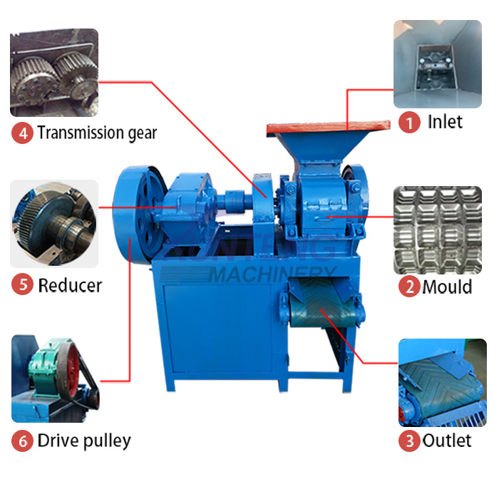 lignite ball briquette machine