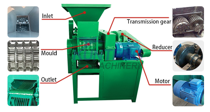 Product description of mineral powder ball press machine 