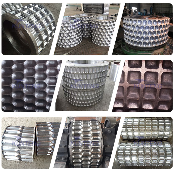 Mould of dust removal double roller press ball making machine 