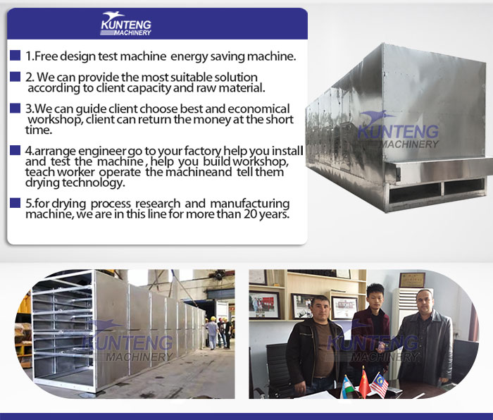 After-sales service of charcoal briquettes mesh belt dryer