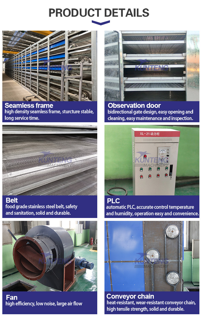 Details of coal briquettes mesh belt dryer