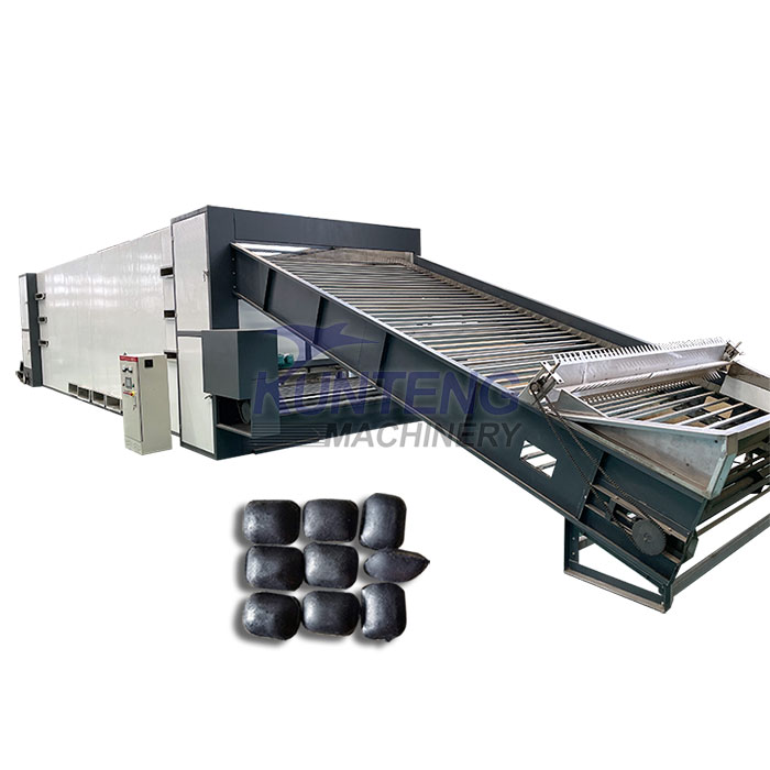 Mesh belt dryer description of charcoal ball pressing production line 