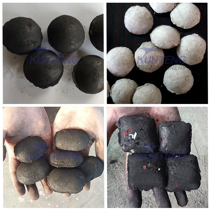 Finished product of charcoal ball pressing production line 