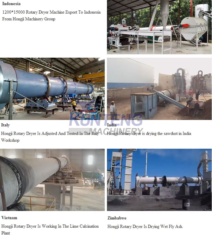 Client site of coal drum dryer