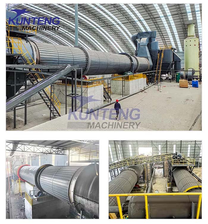 Client site of minerals rotary dryer