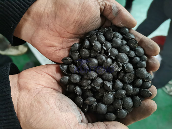 Finished product of coal slime granulator 