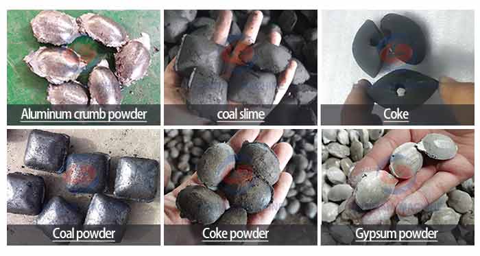 Finished product of mineral powder briquettes machine production line 