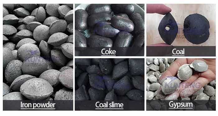 Metal powder ball briquette machine production line finished product