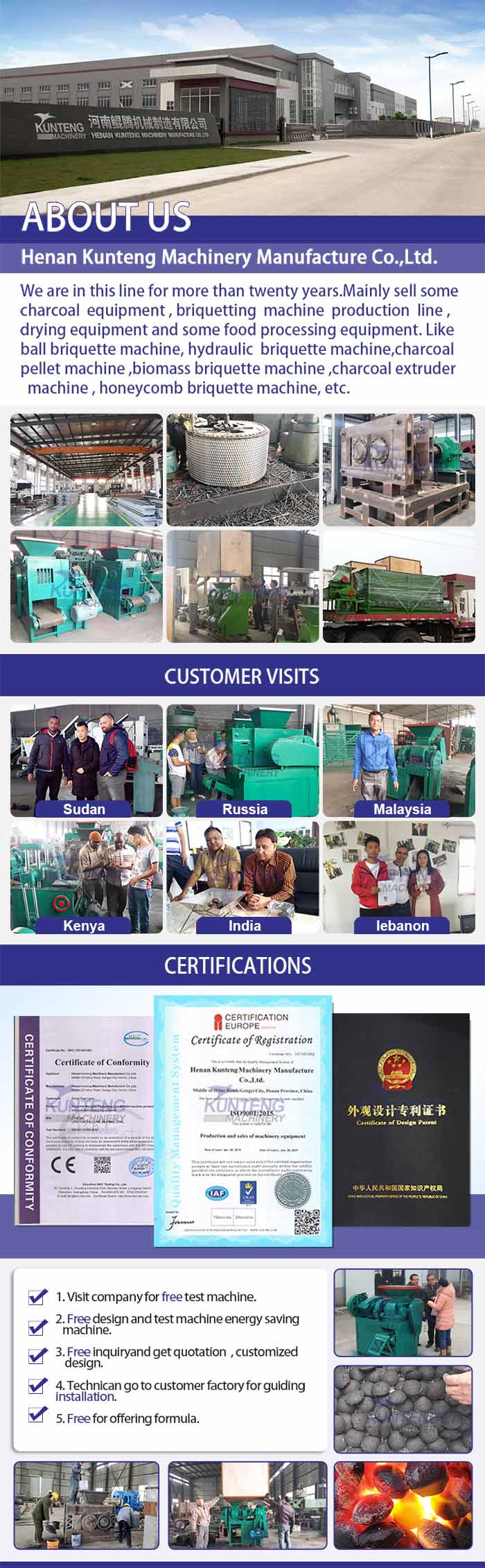 Metal powder ball briquette machine production line about us