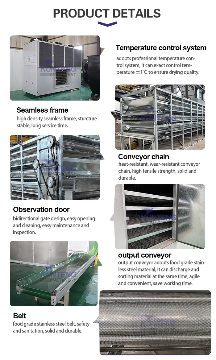 Details of coke briquettes continuous dryer