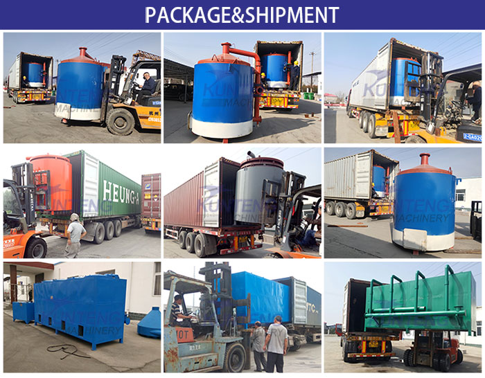 Delivery of timber sticks charcoal carbonizer
