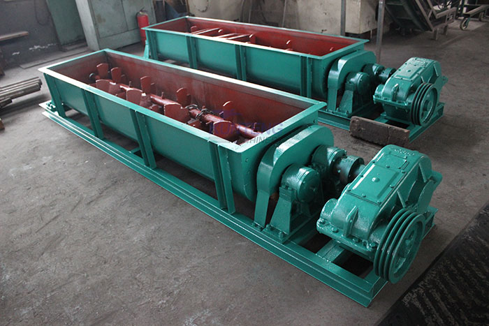 Advantages of double shaft mixer for coal metal powder 