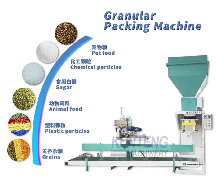 Application of packing machine