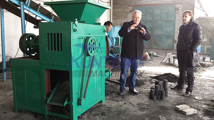 Testing ball press machine for client 